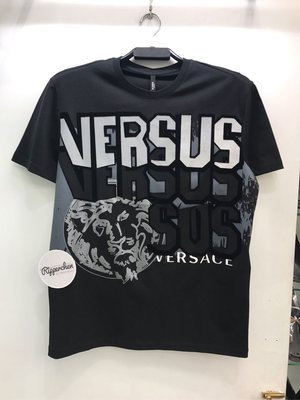 Versus Versace 黑色 塗鴉 圖案 圓領T恤 全新正品 男裝 歐洲精品