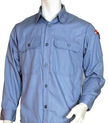 【元山行】工作服、團體制服、電焊衣、西工衣、牛仔衣 、工作襯衫 型號:水藍色S2101((加大#48號))