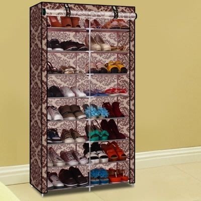 鞋櫃 八層帆布鞋架-簡易DIY大容量16格居家用品5色73fu11[獨家進口][米蘭精品]