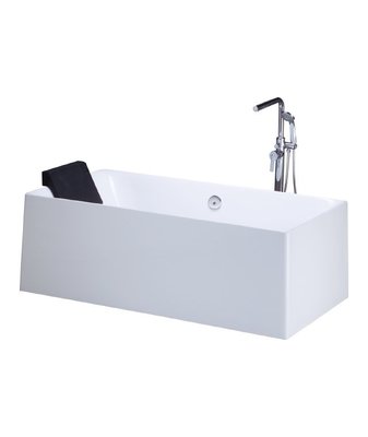 《振勝網》凱撒衛浴 145cm 方型薄邊浴缸 泡澡獨立浴缸 / AT6240
