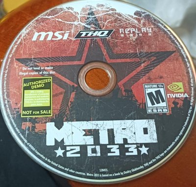 PC GAME--Metro Last Light戰慄深隧:最後曙光--無啟動碼--是steam平台/2手