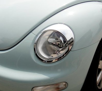 【JR 佳睿精品】福斯 VW BEETLE 金龜車 99-05年 鍍鉻大燈框 頭燈框 改裝 配件 精品 台灣製