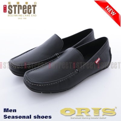 【街頭巷口 Street】ORIS 男款  一腳登式帆船鞋 - 黑色 S94201