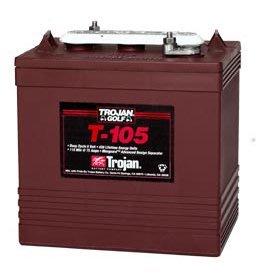 美國飛馬經銷商-羽任 Trojan 深循環電池 T105 6V225AH 高空昇降機 高爾夫球車 T-105