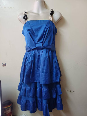 【一元起標上衣區】寶藍色禮服造型洋裝