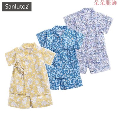 Sanlutoz 寶寶和服浴衣套裝 夏季短袖套裝