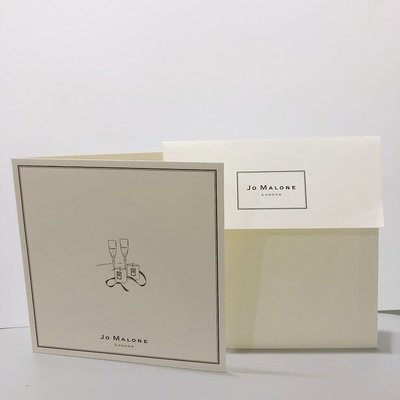 【化妝檯】 英國香氛品牌 Jo Malone 專櫃卡片(附信封) 生日卡片 聖誕卡 賀卡 情人節卡  明信片  台灣專櫃