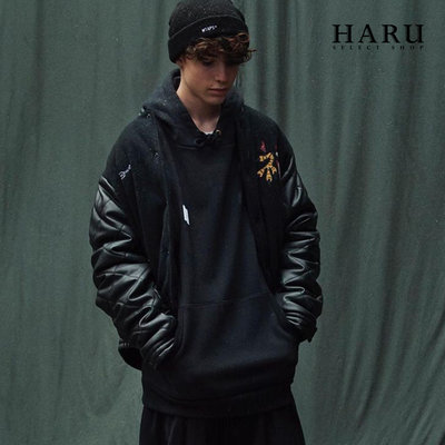 現貨在台☆HAru☆ WTAPS 20FW CANAL JACKET WONY.MOSSER 皮袖閃電骷髏