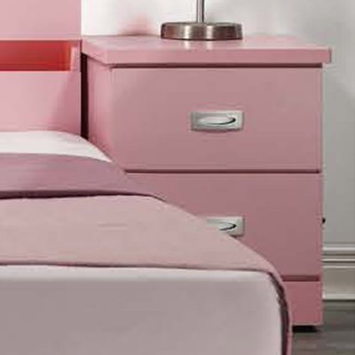 【優比傢俱生活館】22 簡單購-粉紅色木心板1.3尺二抽床頭櫃~可搭民宿風系列 LC088-8