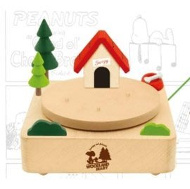 (現貨)7-11 史努比 Snoopy &amp; Friends 木集Happy集點 木頭旋轉音樂盒(經典造型)