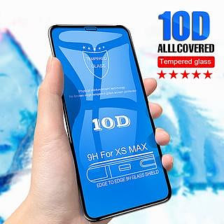 適用於 iphone 11 12 13 pro max x xs xr 6 7 8 plus 高清保護的 10d 玻璃屏