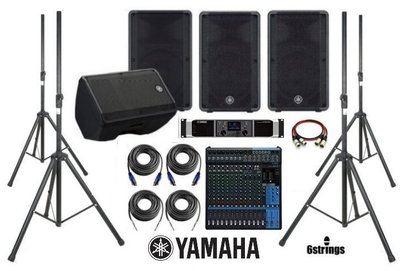 【六絃樂器】全新 Yamaha MG16XU + PX10 + CBR12*4 組合 / 舞台音響設備 專業PA器材