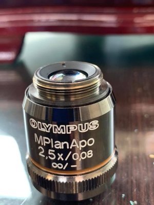 【專業中古顯微鏡】二手OLYMPUS M PLAN APO 2.5X物鏡