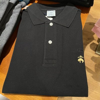【熱賣精選】Brooks Brothers/布克兄弟 夏季短袖T恤修身翻領純色Polo衫男