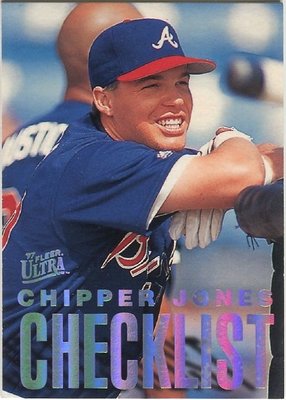 (T)勇士名人堂三壘手Chipper Jones 1997 Ultra 球卡