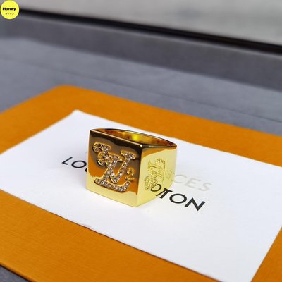 [Honey Genuine]【Lou!s Vuitton 路易威登】Squared LV 戒指來自路易威登與世界知名藝術家兼設計師 N