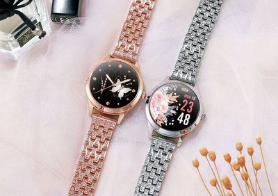 LEMFO LW07智能手錶1.09英寸圓屏心率睡眠血壓血氧記步女性手錶