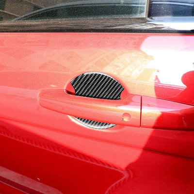 適用寶馬賓士奧迪所有車型碳纖維內門碗貼通用款汽車外飾改裝配件--請議價