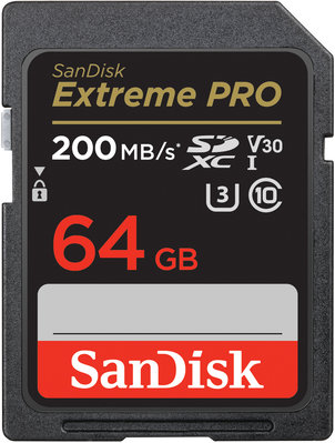 SanDisk Extreme PRO 64GB SDXC UHS-I U3 V30 影相儲存記憶卡【風和資訊】