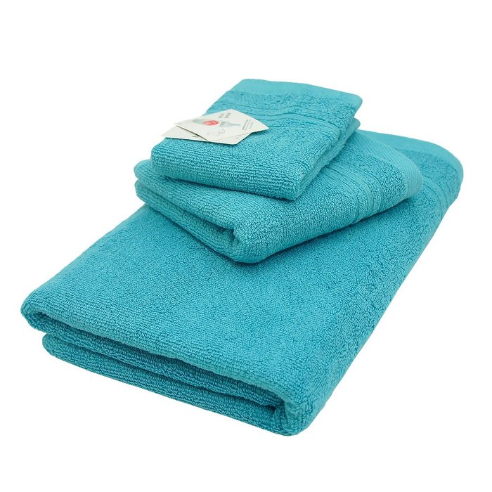 【MORINO摩力諾】純棉飯店級素色緞條方巾毛巾浴巾3件組   免運
