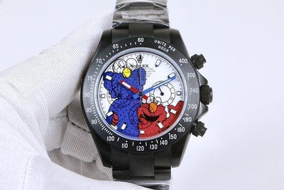 直購#勞力士手錶 ROLEX   KAWS 聯名款 迪通拿紀念版男錶 尺寸40mm 日本多功能石英機芯腕錶