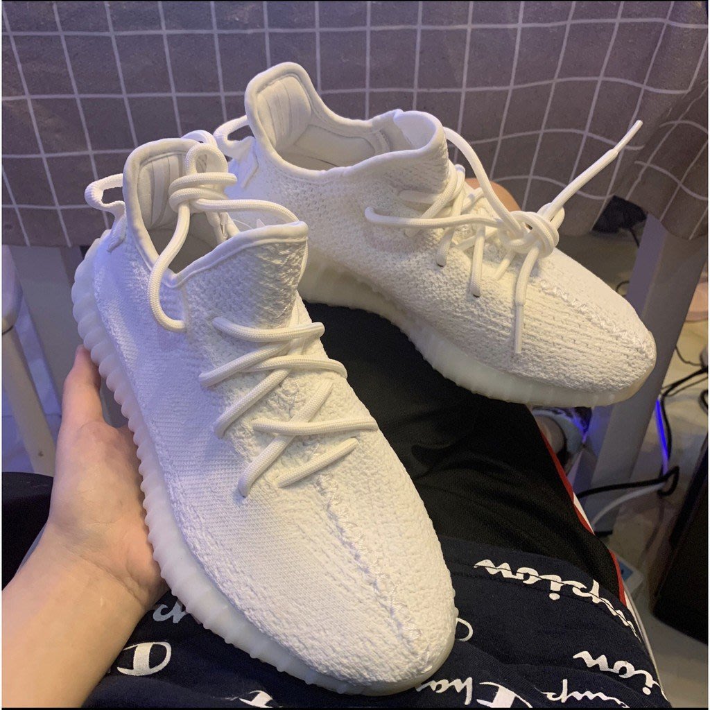 正品】Adidas Yeezy Boost 350 V2 Triple White 白冰淇淋休閒跑CP9366