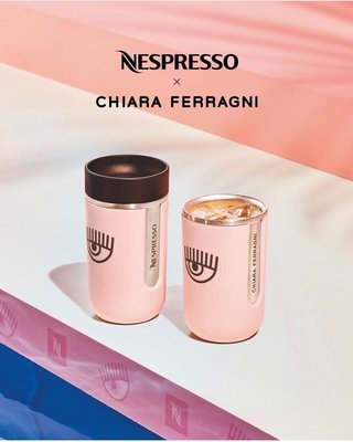 *mimi's* （現貨在台）Nespresso x Chiara Ferragni 聯名限量粉紅大眼睛保溫杯~