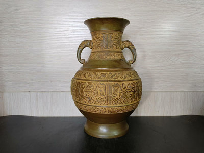 日本銅花瓶花器864