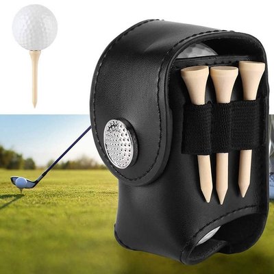 促銷打折工廠直銷定制皮革高爾夫球袋架夾PU工具收納球袋高爾夫球具包定制神奇悠悠