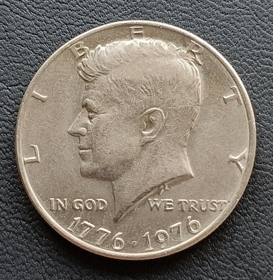 美國   1976年  甘迺迪     半元   建國200年紀念幣   鎳幣    1053