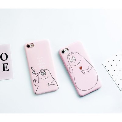 韓國可愛泡泡先生粉色卡通iphone7手機殼蘋果6splus全包硅膠軟殼潮女~粉紅豬小兔~i8plus