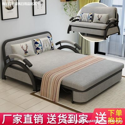 沙發床兩用小戶型可客廳可儲物推拉雙人床單人床