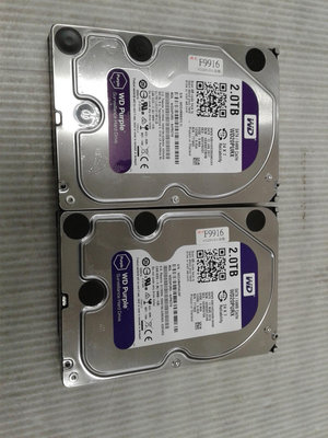 【 創憶電腦 】WD 紫標 2TB 3.5吋 SATA介面 桌上型硬碟 故障不保固 直購 150元