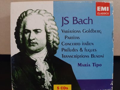 Maria Tipo,J.S Bach-Piano Works,Variations Goldberg etc,瑪莉亞·蒂波，巴哈-鋼琴作品集，郭德堡變奏曲等。