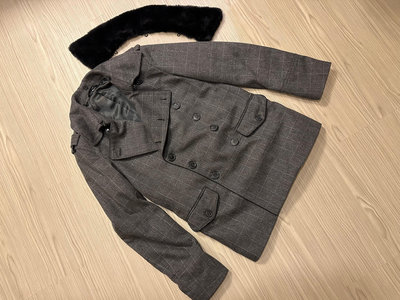 ☆保證正品☆ENERGIE SIXTY義大利🇮🇹潮流品牌 羊毛連身式大衣