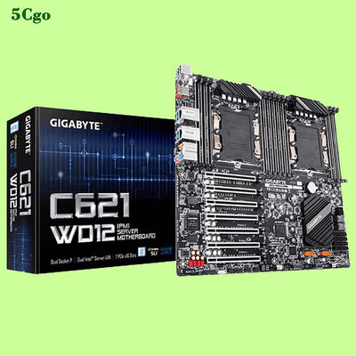 5Cgo【含稅】Gigabyte/技嘉C621-WD12-IPMI 雙路CPU 4個GPU伺服器工作站主機板