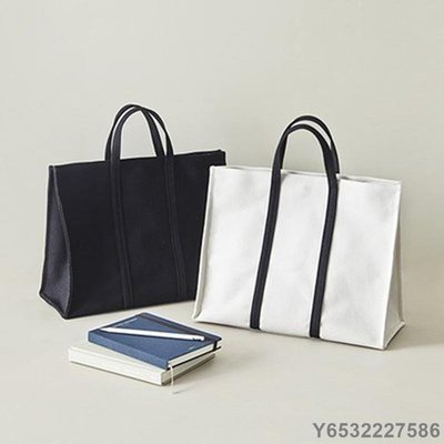LitterJUN 日韓商務公文包女A4文件包學生書包白領手提帆布包簡約大容量女包