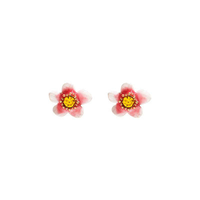 Leann代購~Les Nereides 櫻花鋯石耳釘耳夾系列耳環耳墜耳飾品小眾設計氣質百搭個