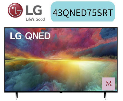 LG 43型 QNED 4K AI語音物聯網電視(43QNED75SRT) 43QNED75 可協助安裝