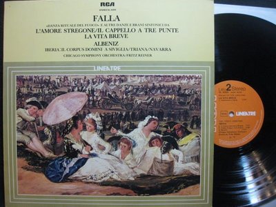 A393*RCA*義大利版黑膠唱片*Falla: L’Amore Stregnone; La vita breve*Reiner/芝加哥管弦*NM