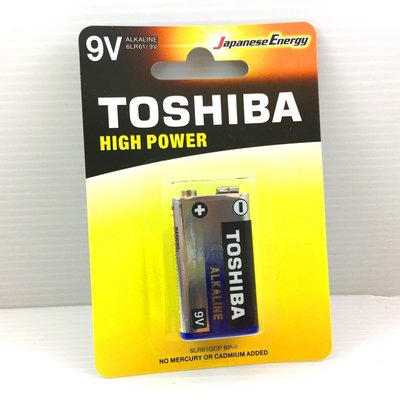 TOSHIBA ALKALINE 9V 鹼性電池 電力持久 樂器 電器用品專用