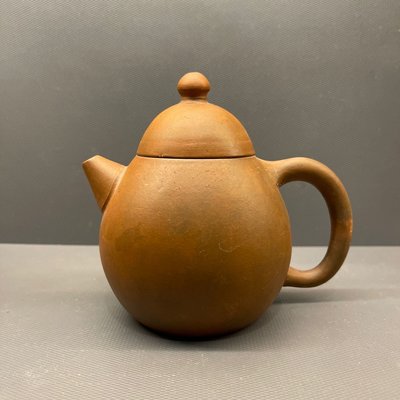 清代早期龍蛋紫砂茶壺-荊溪惠孟臣製木印章