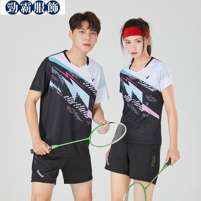 新款羽毛球服男女透氣短袖速乾休閒乒乓球服-勁霸服飾