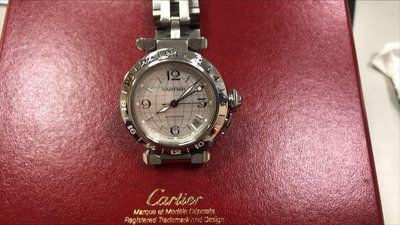 Cartier Pasha 35mm GMT 自動上鍊機械錶