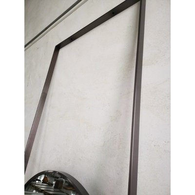 吊掛鏡不銹鋼吊臂浴室鏡裝飾電鍍拉絲帶框造型鏡維也納藝術鏡-雙喜生活館