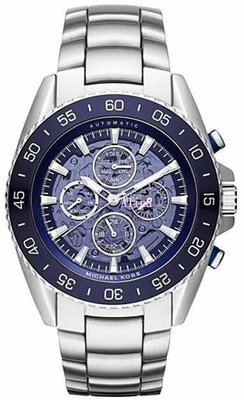特賣- 潮牌Michael Kors/MK9024 三眼計時 鋼帶自動機械腕錶 計時碼錶 歐美時尚 海外