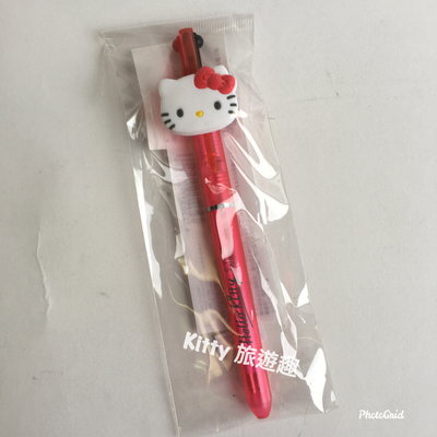 [Kitty 旅遊趣] Hello Kitty 2色筆 造型原子筆 黑色紅色 臉 凱蒂貓 美樂蒂 大眼蛙 大耳狗