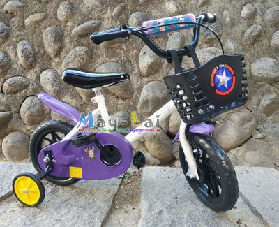兒童腳踏車 12吋 黑座 低跨式車款 mit台灣製 組好出貨 ☆美來☆ 單車 自行車 童車 掛藍.輔助輪