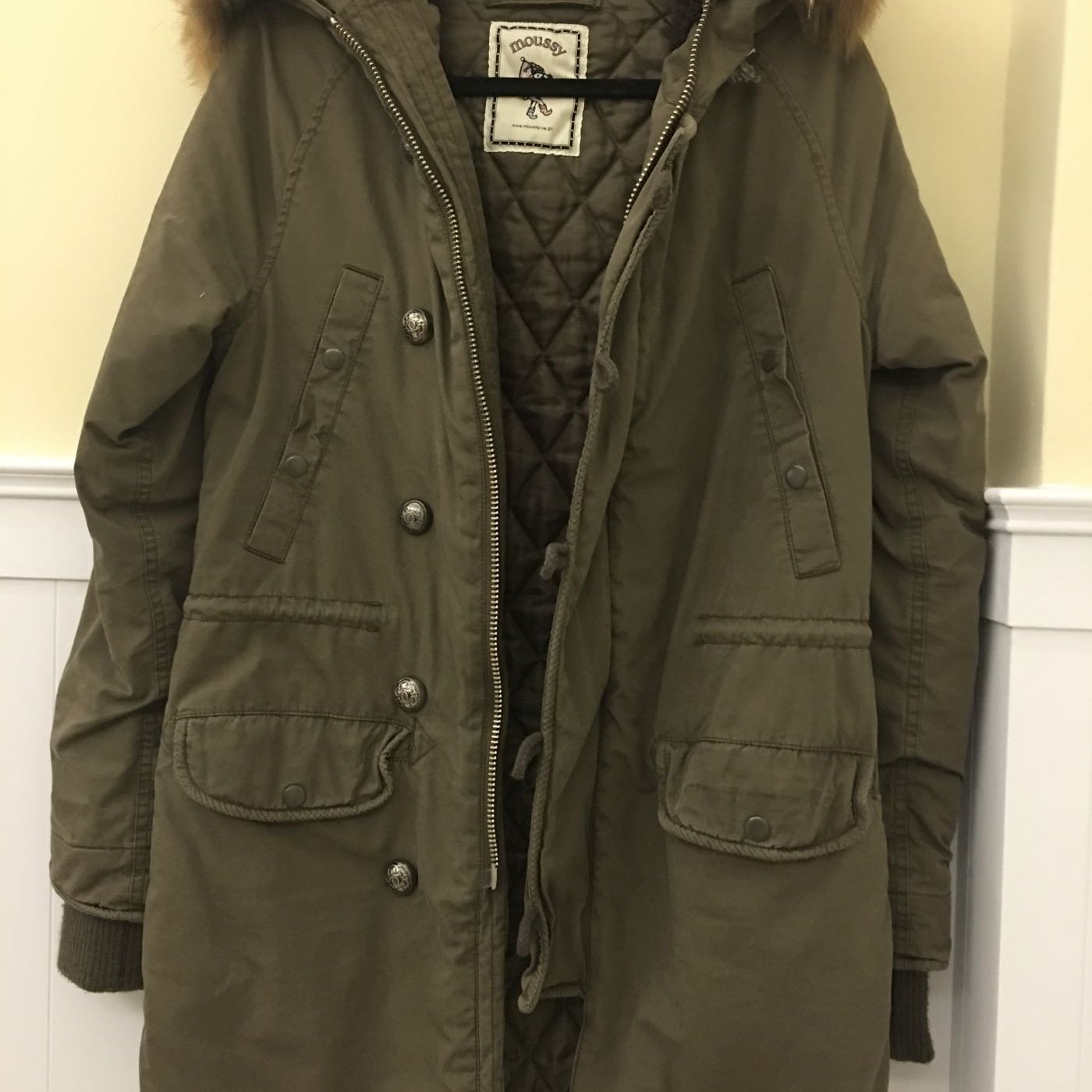 日本moussy 正品n3b素面軍裝大衣外套長版~清倉特惠~ | Yahoo奇摩拍賣