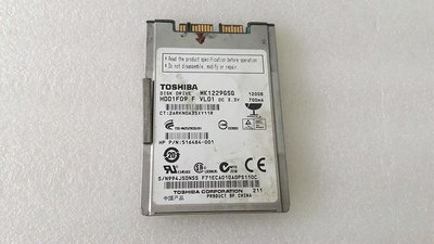 TOSHIBA MK1229GSG 1.8吋 micro SATA 120G硬碟